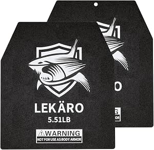 Weighted Vest Plates 9.8"x11" Steel Weight Plates for Vests – 5.5, 8.8, 15.4, 20.9 lbs Pairs