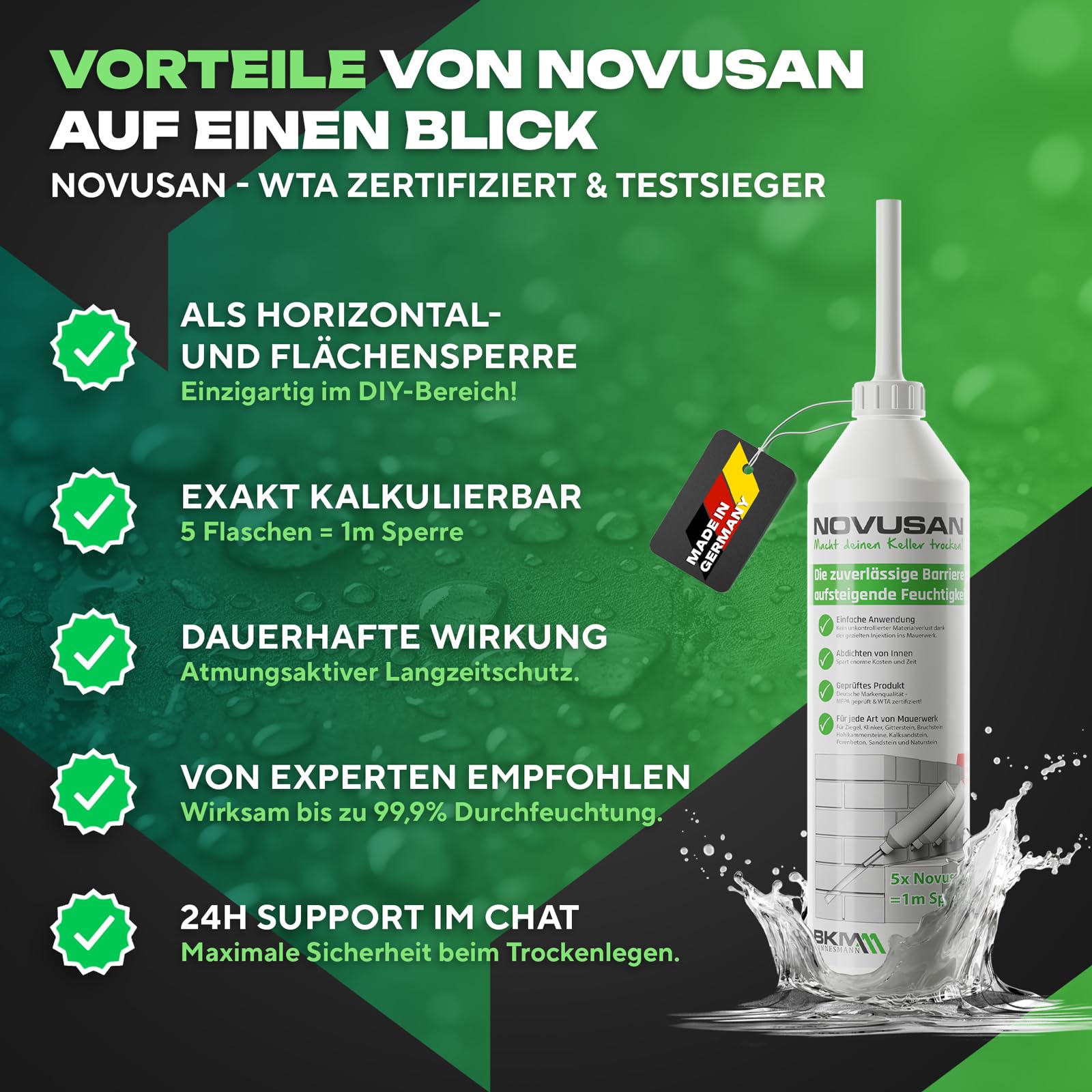 Kanister mit Dosierhahn - Horizontalsperre Injektion 25 Liter