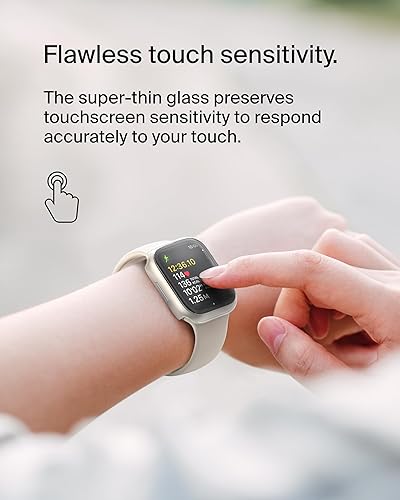 Miniatura 5 de Belkin ScreenForce - Funda para Apple Watch, funda parachoques y protector de pantalla de vidrio templado para Apple Watch Series 9, 8, 7, 6, 5, 4 y