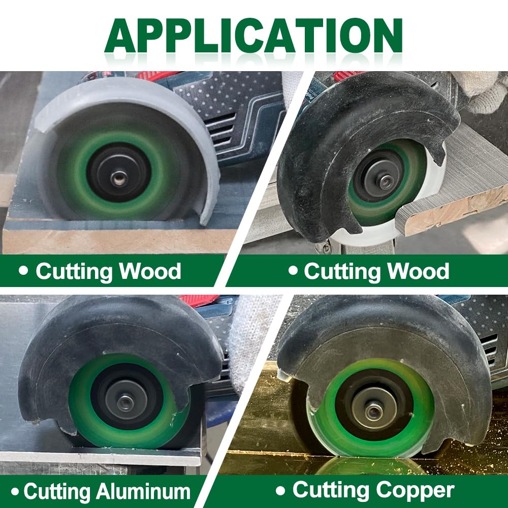 KURSTOL Saw Blade Set - 4pcs 75mm Cutting Disc for Wood Metal Plastic with 10mm Bore for Mini Angle Grinder - Image 4