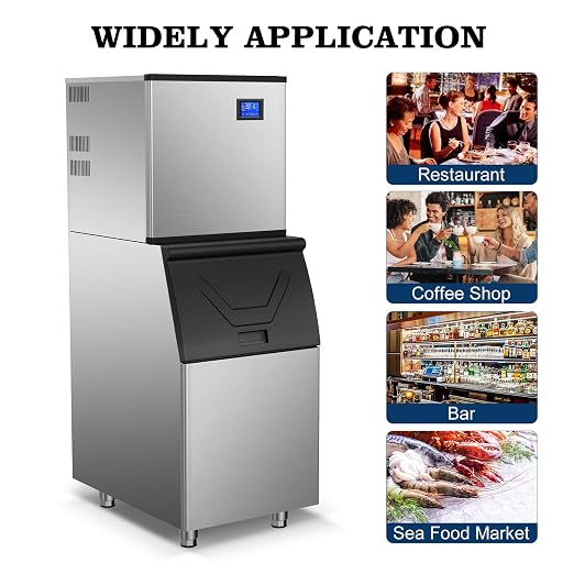Máquina Comercial para Fabricar Hielo 550Lbs/24H Acero miniatura 8