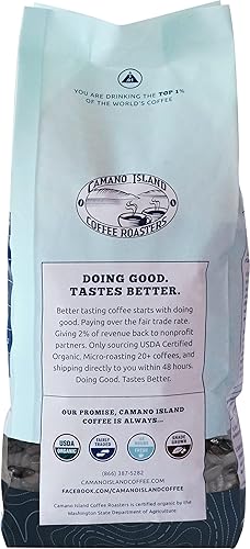 Miniatura 2 de Camano Isla Café tostadores orgánico varietal Supremo mezcla de café expreso