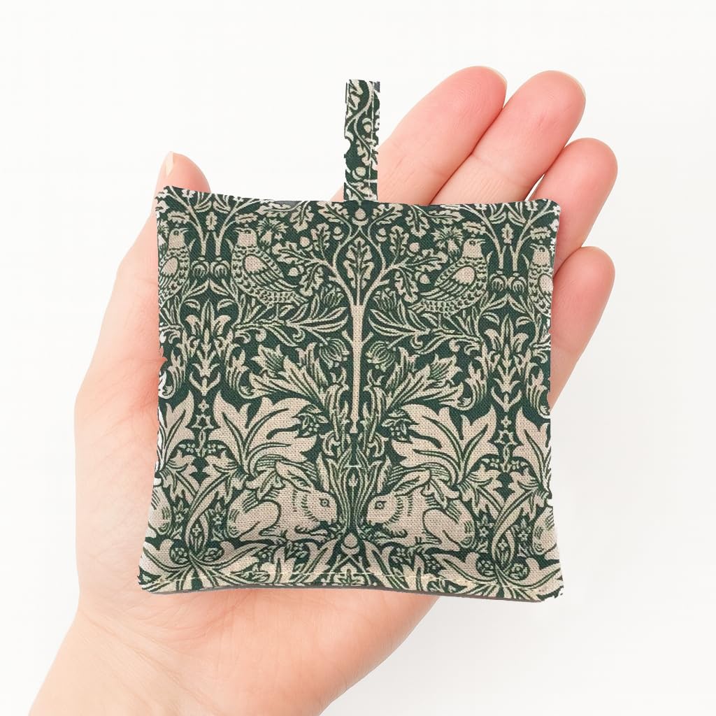 Lavender Sachet, William Morris Inspired Brother Rabbit, French Lavender, Drawer & Wardrobe Freshener, Handmade in UK - Image 4