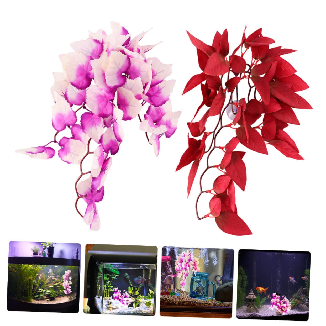 POPETPOP 8piezas Artificiales para Terrario y De Decoración Resistente para Reptiles Imitación De Agua Accesorios para Hábitats De