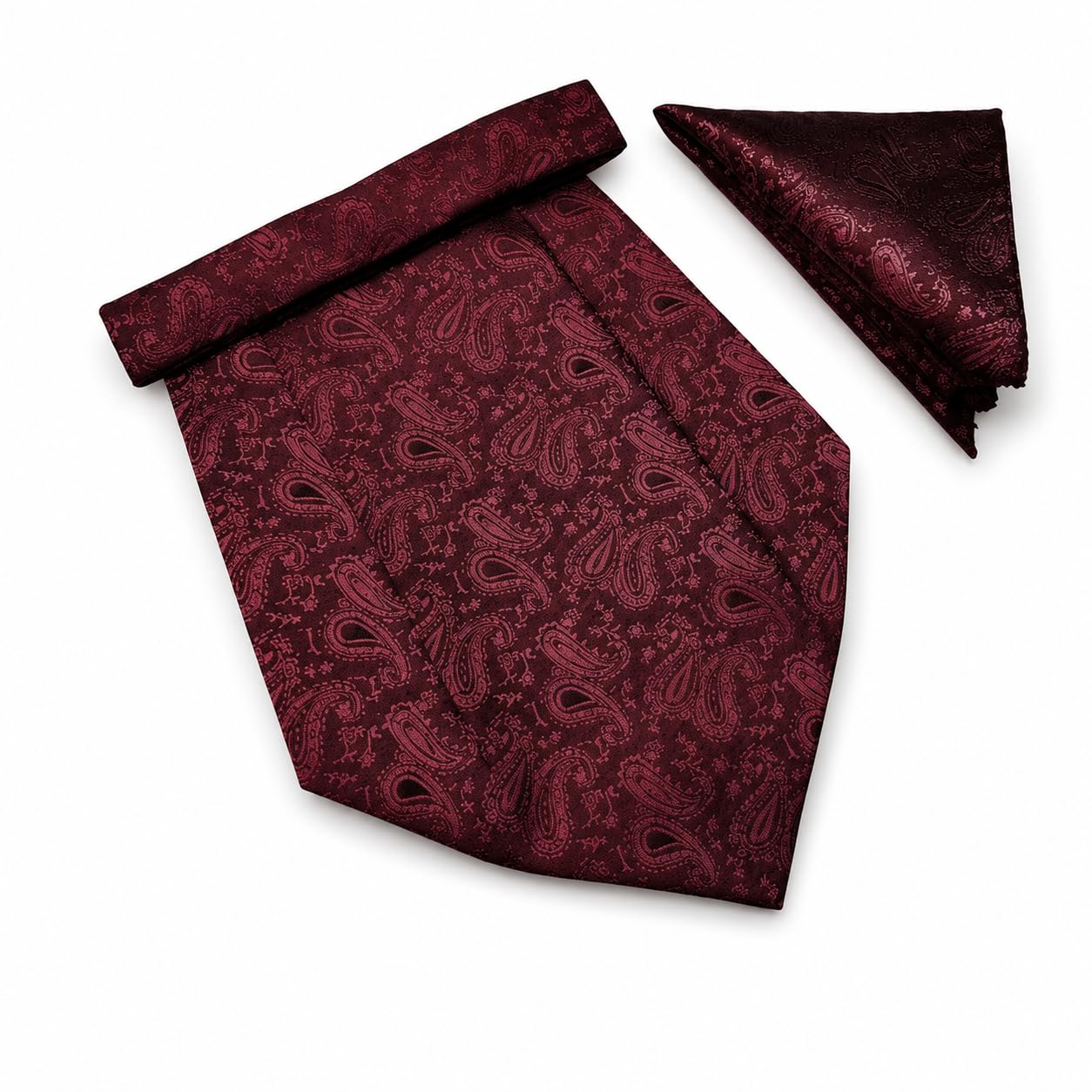 voici France Men's Paisley Self-Design Cravat Necktie Free Size Microfiber Fabric-picture-1