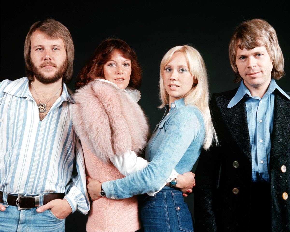 worldphotographs ABBA Group Agnetha Faltskog, Bjorn Ulvaeus, Benny Andersson, Anni-Frid Lyngstad 10x8 Photo