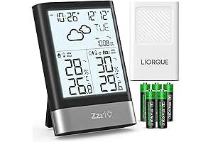 LIORQUE Atomic Wireless Alarm Clock and Weather Station