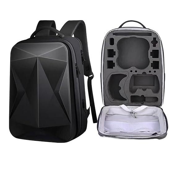 GetZget Multipurpose Carrying Case Bag Compatible with Dji Avata & Accessories with Safety Belt & EVA Foam Hard Shell Waterproof Backpack