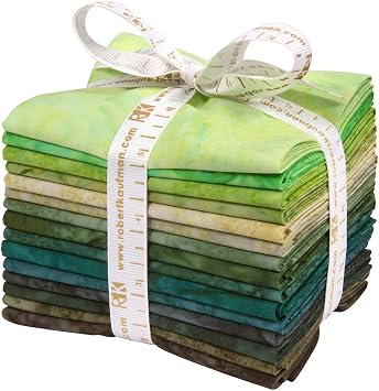 Lunn Studios Artisan Batiks Prisma Dyes Rainforest 15 Fat Quarters Robert Kaufman Fabrics FQ-832-15
