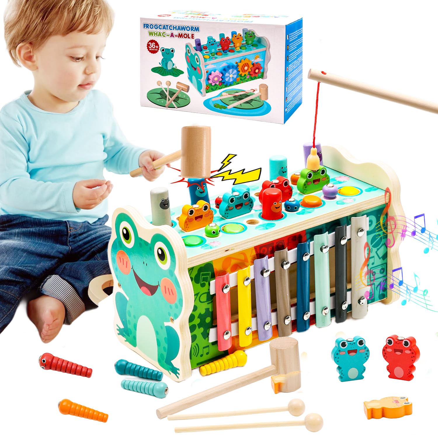 Zofory 6-in-1 Klopf- & Motorikspiel