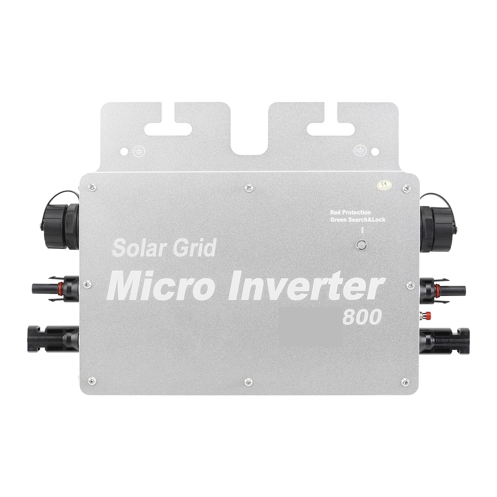 Microinversor Solar 800W 700W Grid Tie Micro Inversor Solar 230VAC Micro Inversor MPPT Operando 20-50V con WiFi Monitor IP65 A Prueba De Agua(Silver 800W)