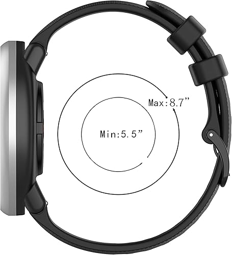 Miniatura 2 de E ECSEM Correas compatibles con Willful SW021 SW020 ID205 ID205L Correa de reloj de goma suave pulsera de ajuste rápido para accesorios de banda de