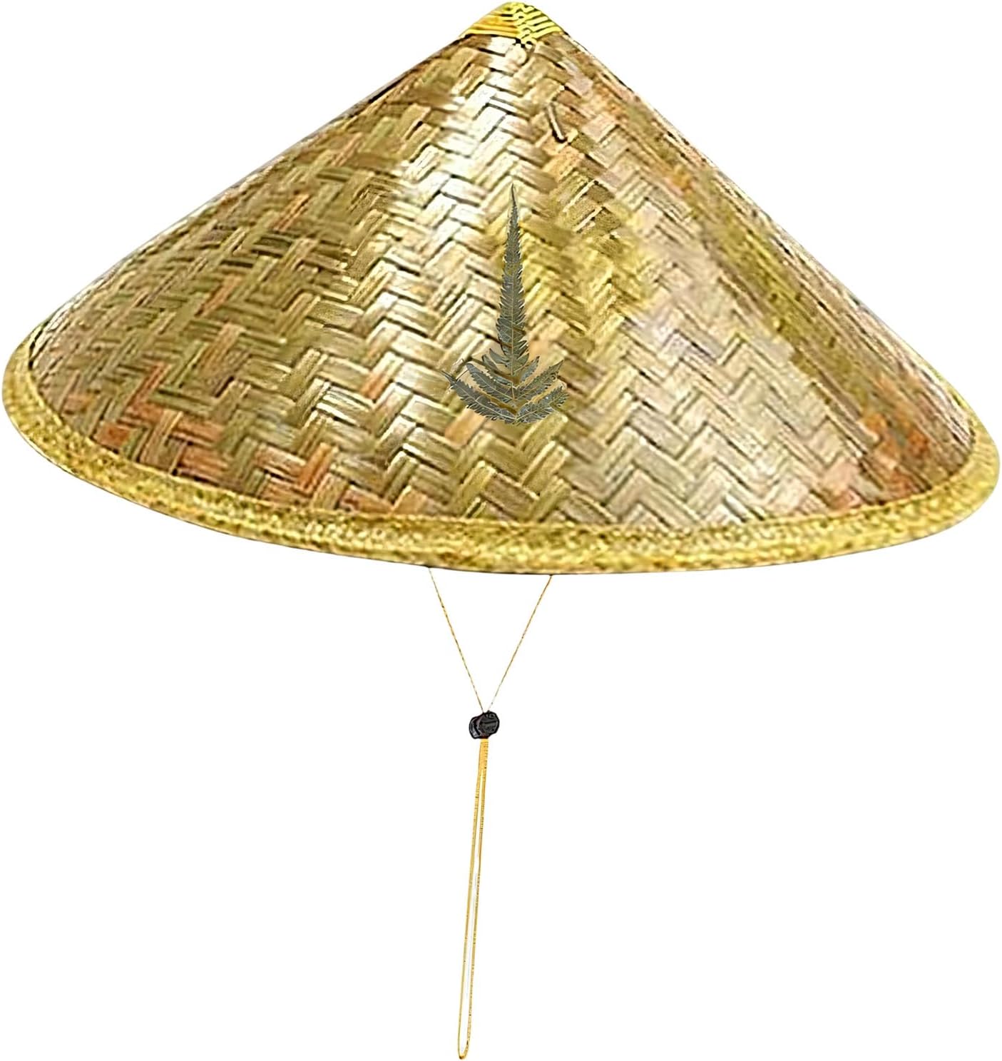 36cm Artistic Rattan Weaving Hat Adjustable Chin Strap Straws for Vacation Beach Fishing Gardening Outdoor Gardening Garden Hat Multicolor