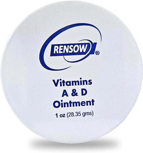 Rensow Vitamin A&amp;D Ointment Tattoo Aftercare Healing Ointment Skin Protection &amp; Recovery Balm Moisturizing Vitamin A &amp; D C...