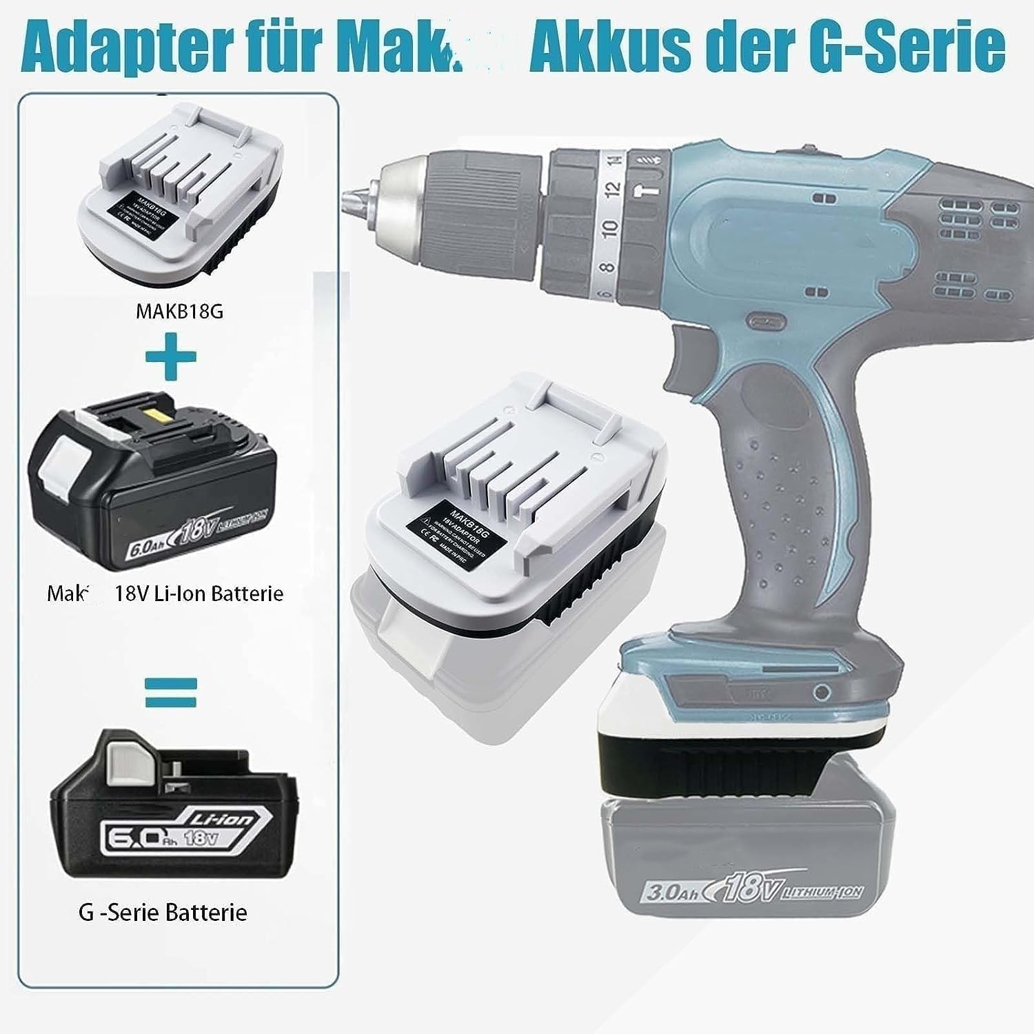 MAKB18G adapter akumulatora do Makita 18V LXT bateria BL1830 BL1840 BL1850 BL1860 do Makita 18V G Series bateria BL1830G BL1840G BL1850G BL1860G
