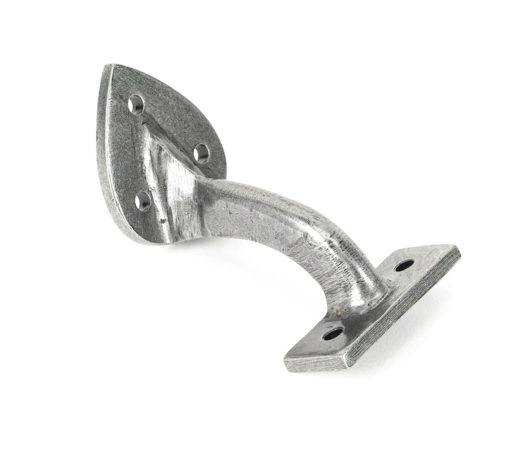 Blacksmith Pewter Patina Handrail Bracket