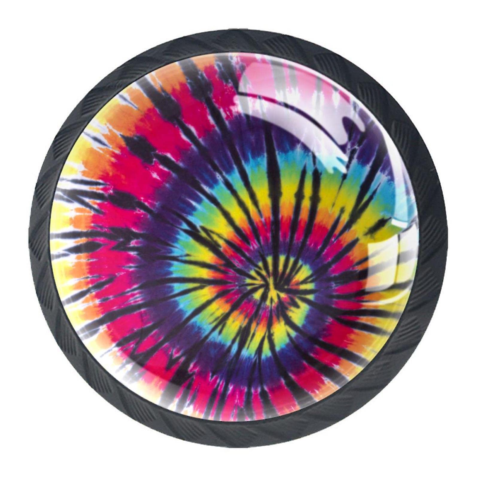 Tie Dye Pattern Cabinets Knob Round Hardware Drawer Dresser Knobs for Home, Bedroom, Kitchen, Dining Room, Office