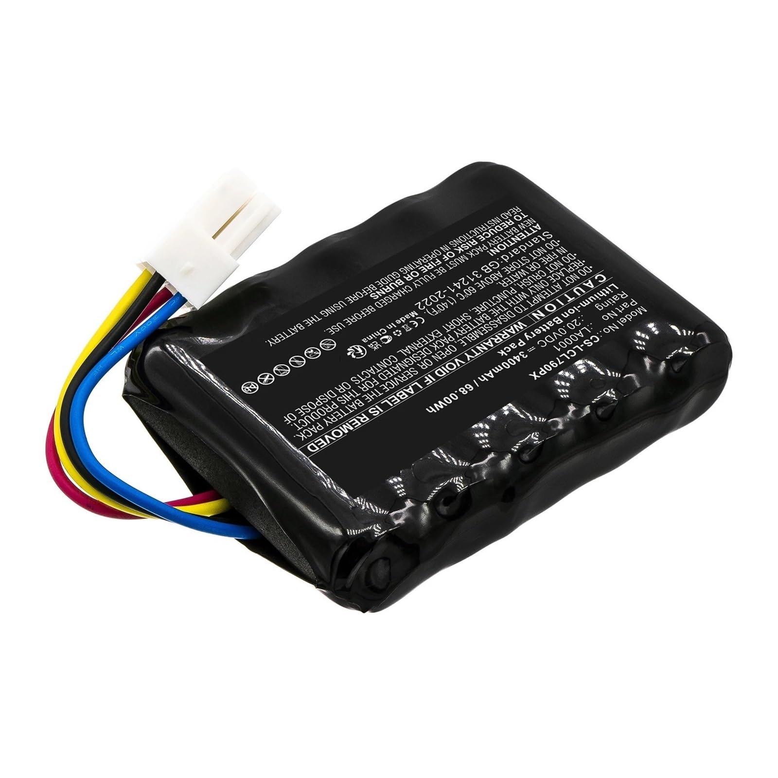 Batería de Repuesto de 3400 mAh, 68 WH, Compatible con Landxcape LX790, LX790i, LX792, LX795, LX796, LX790 600 m2, LX792 600 m2, LX795 40, PN LA0001