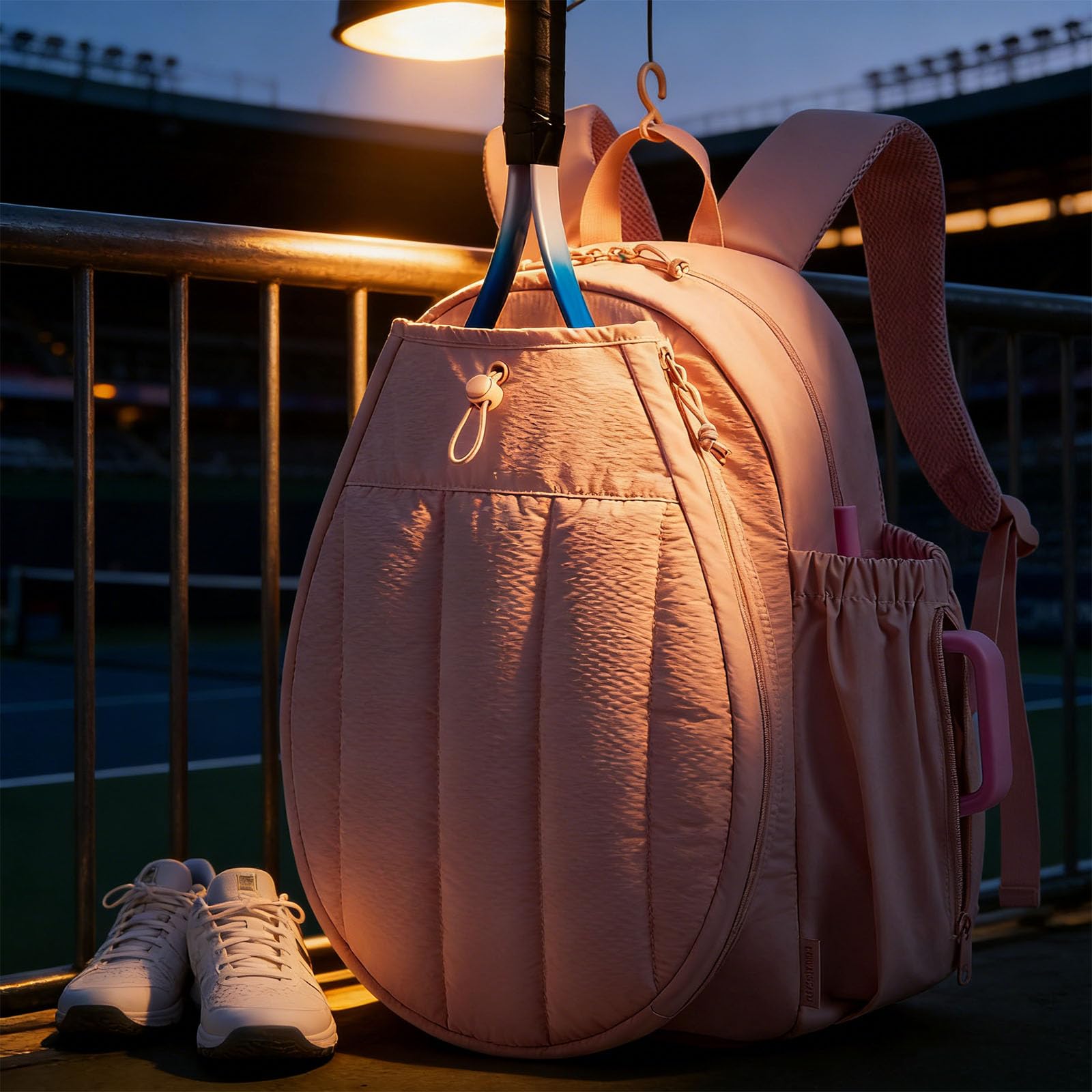 Zaino da donna con scomparto per scarpe e scomparto asciutto bagnato adatto per racchette da tennis e laptop zaini sportivi compatti