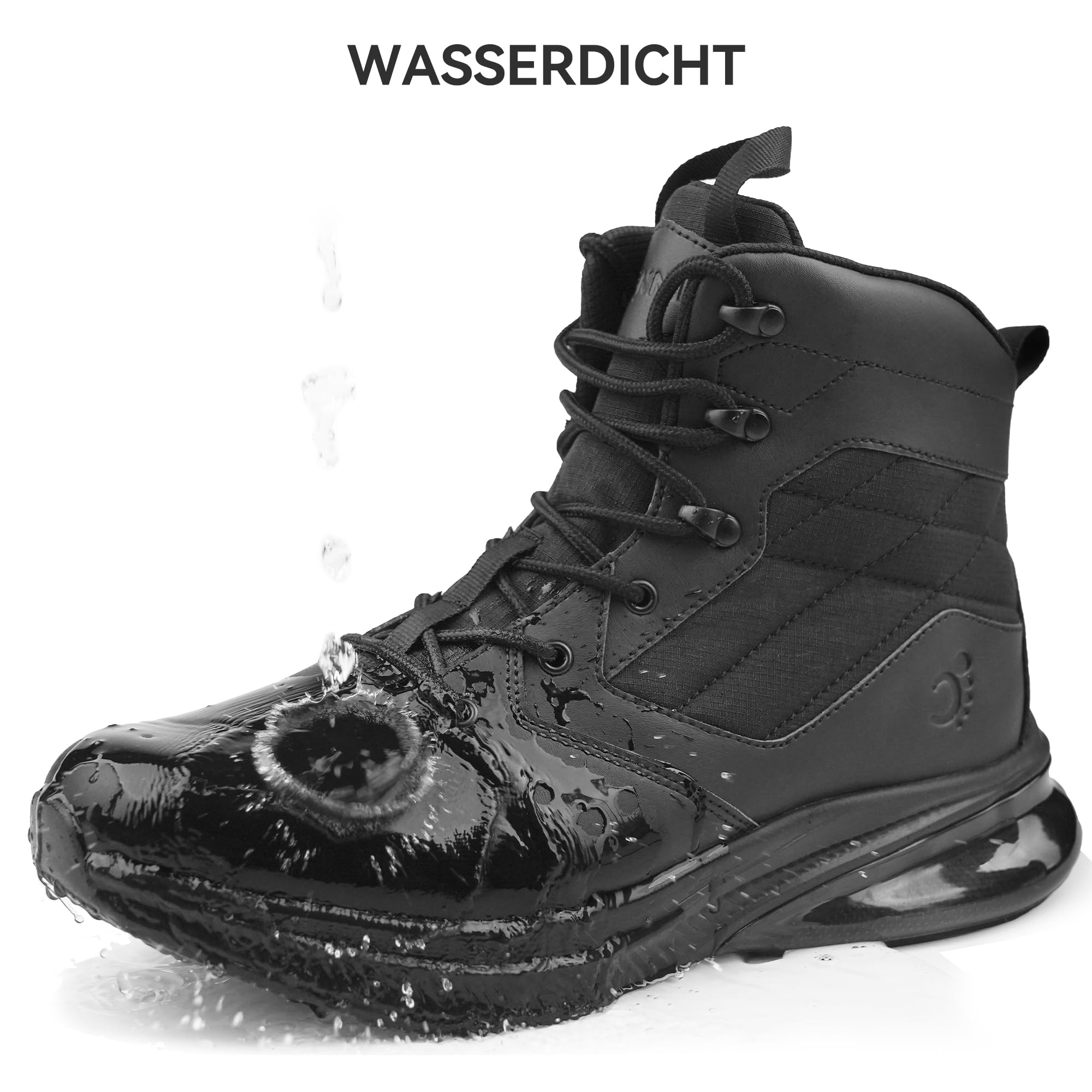 Herren Damen Wasserdichtes Militärische Taktische Einsatzstiefel Wasserdichtes Boot Zipper Militär Kampfstiefel Springerstiefel