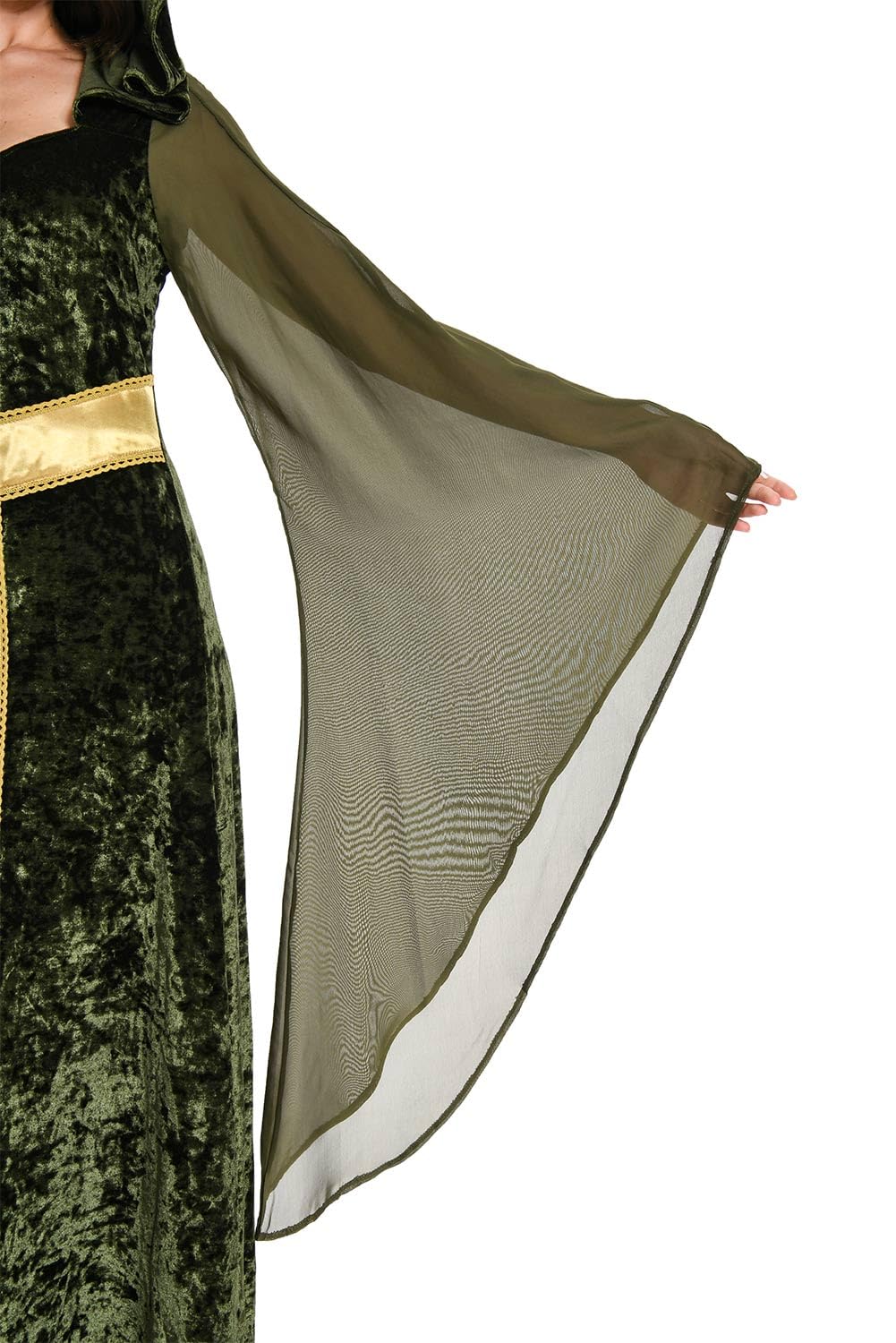Costume da strega medievale rinascimentale, da donna, tradizionale, vittoriano, per Halloween e Carnevale