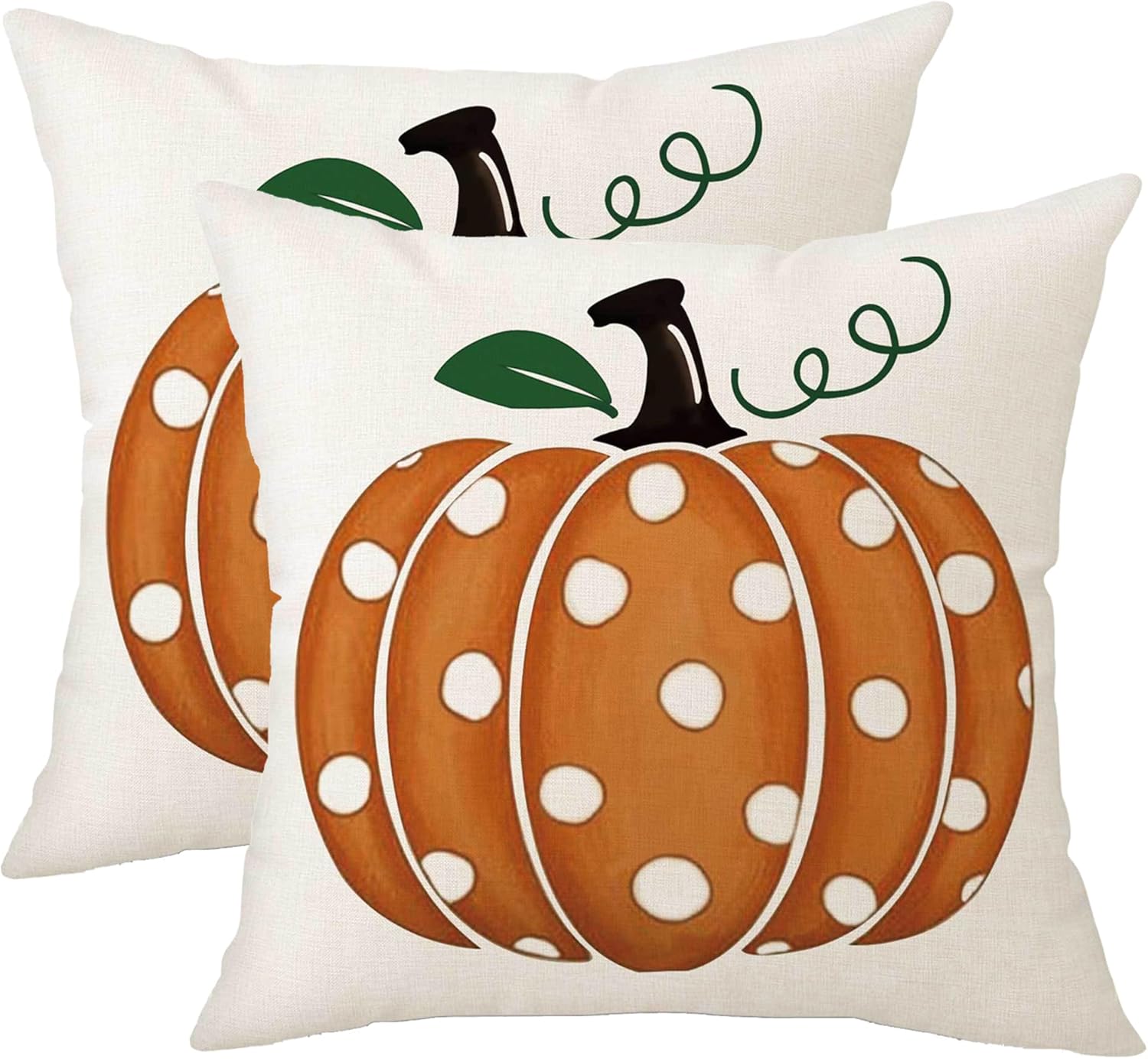 Aitukang Fall Pillow Covers 18x18 Set of 2 Polka Dots