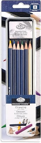 Vista 5 de Royal & Langnickel Set de arte de carbón de lata mini