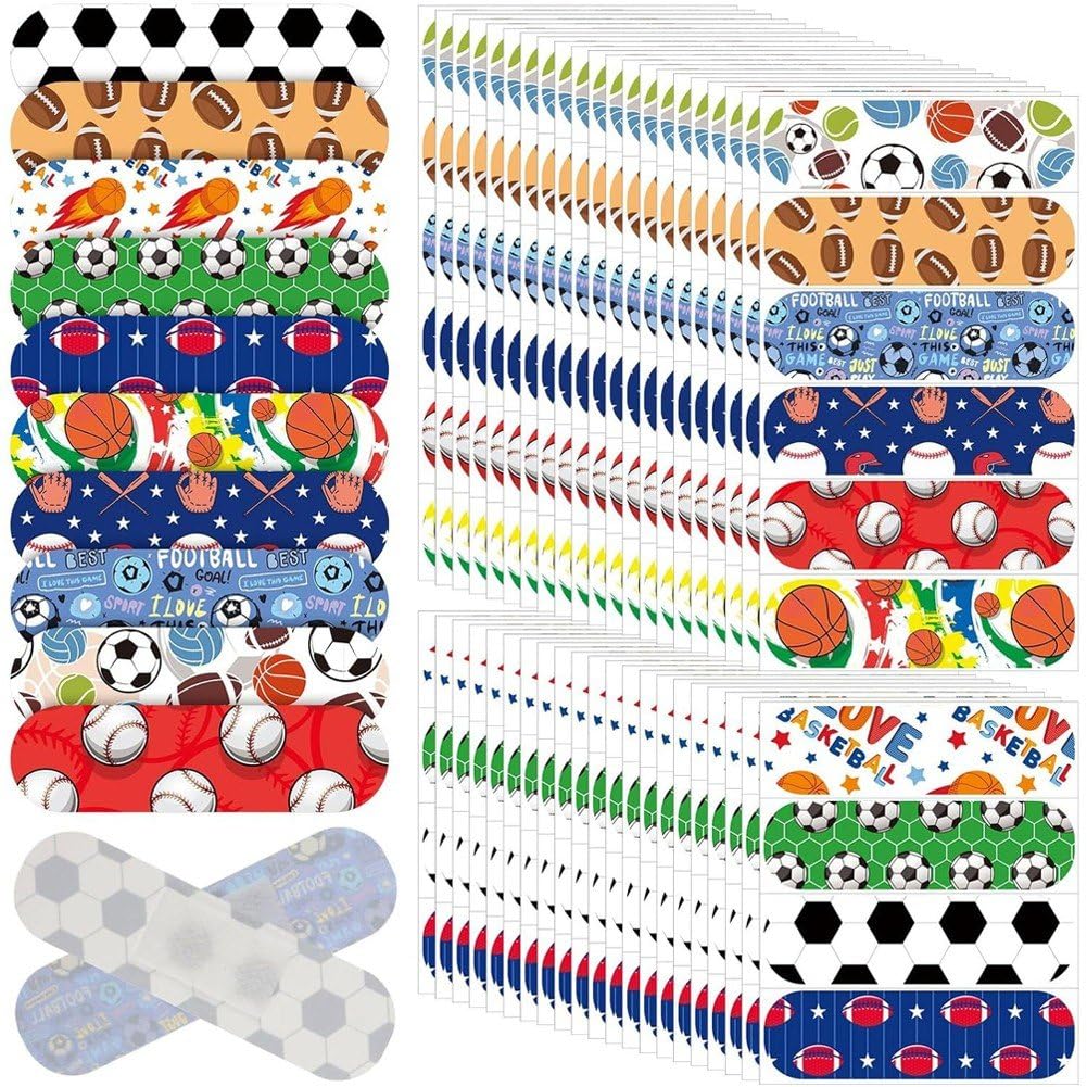 Sslvya 50 Pcs Cartoon Bandages Adhesive Flexible Cute Bandages Waterproof Breathable Adhesive Bandages for Minor Cuts & Scrapes