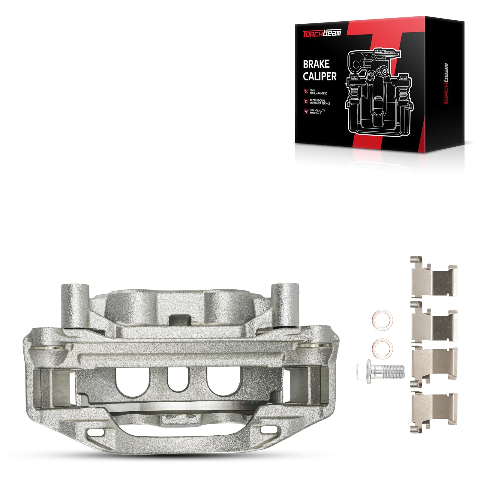 Torchbeam Rear Left Caliper w/Bracket Fit for Silverado 2500 HD 2011-2019