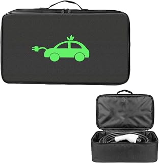 SchwarzTaschefürKabel, 46 * 12 * 27 cm, Aufbewahrungstasche für alle Kabel, EVLadekabelTasche, LadekabelTasche, EV Tragbare Ladekabel Tasche, für Ladekabel von Elektrofahrzeugen - schwarz