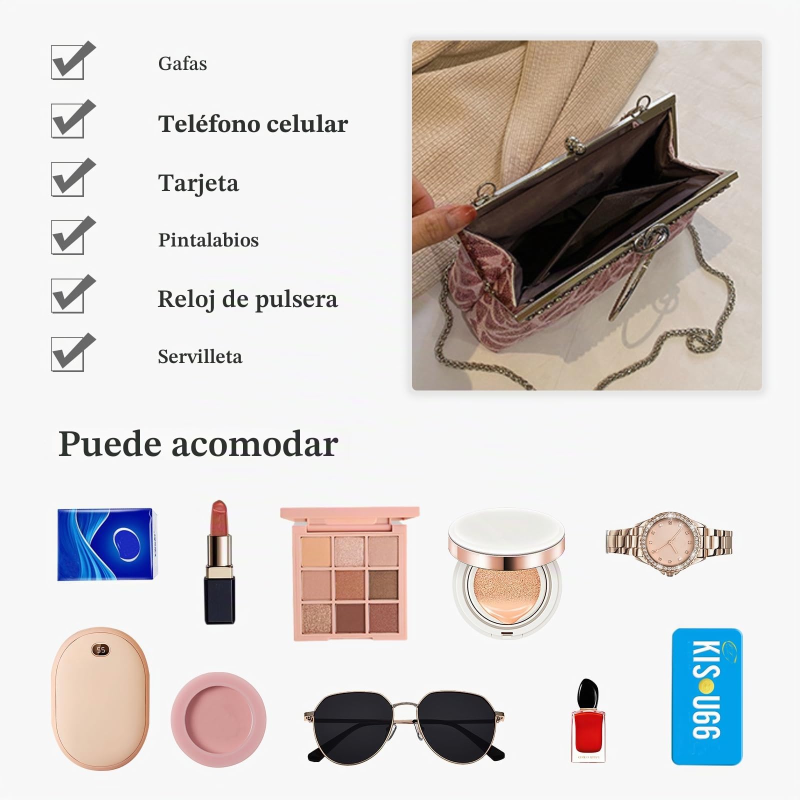 CORIOS Bolsa de Noche de Lentejuelas para Mujer Diamantes de Imitación Clutch Elegante Bolso de Fiesta Bolso de Boda Bolsa de Cadena Pequeña Lujoso Bolso de Hombro Bolso de Mano Rosa