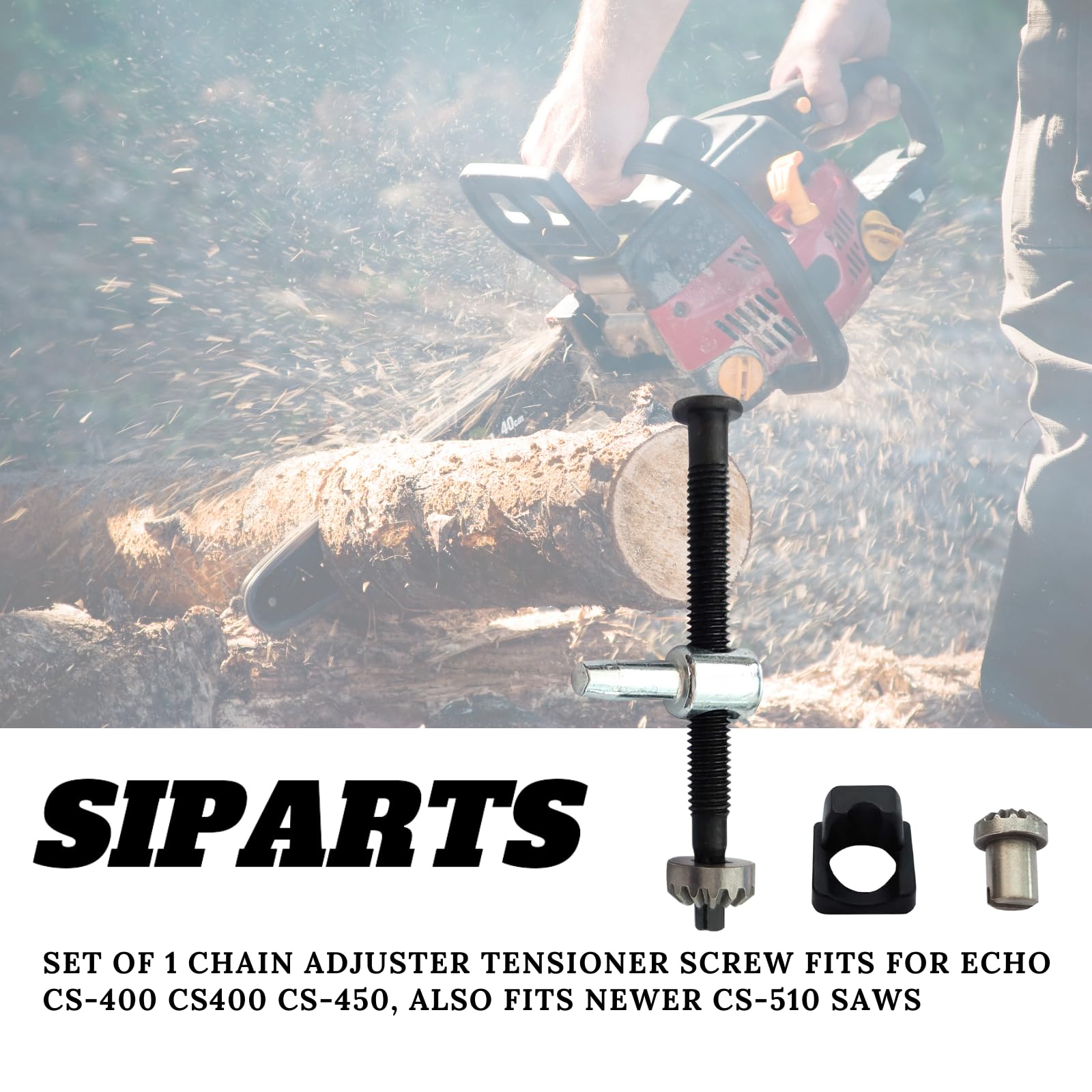 Kit de réglage de tendeur de chaîne compatible avec Echo CS-400 CS400 CS-450 Kit de réglage de tendeur de chaîne