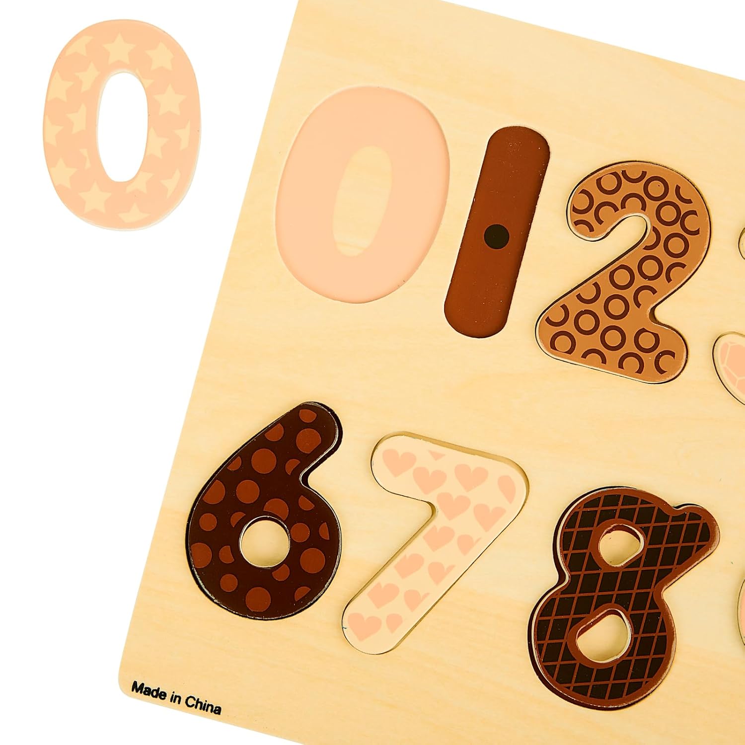 Excellerations WoodWonders? Shapes and Numbers Puzzles Natural - Set of 2