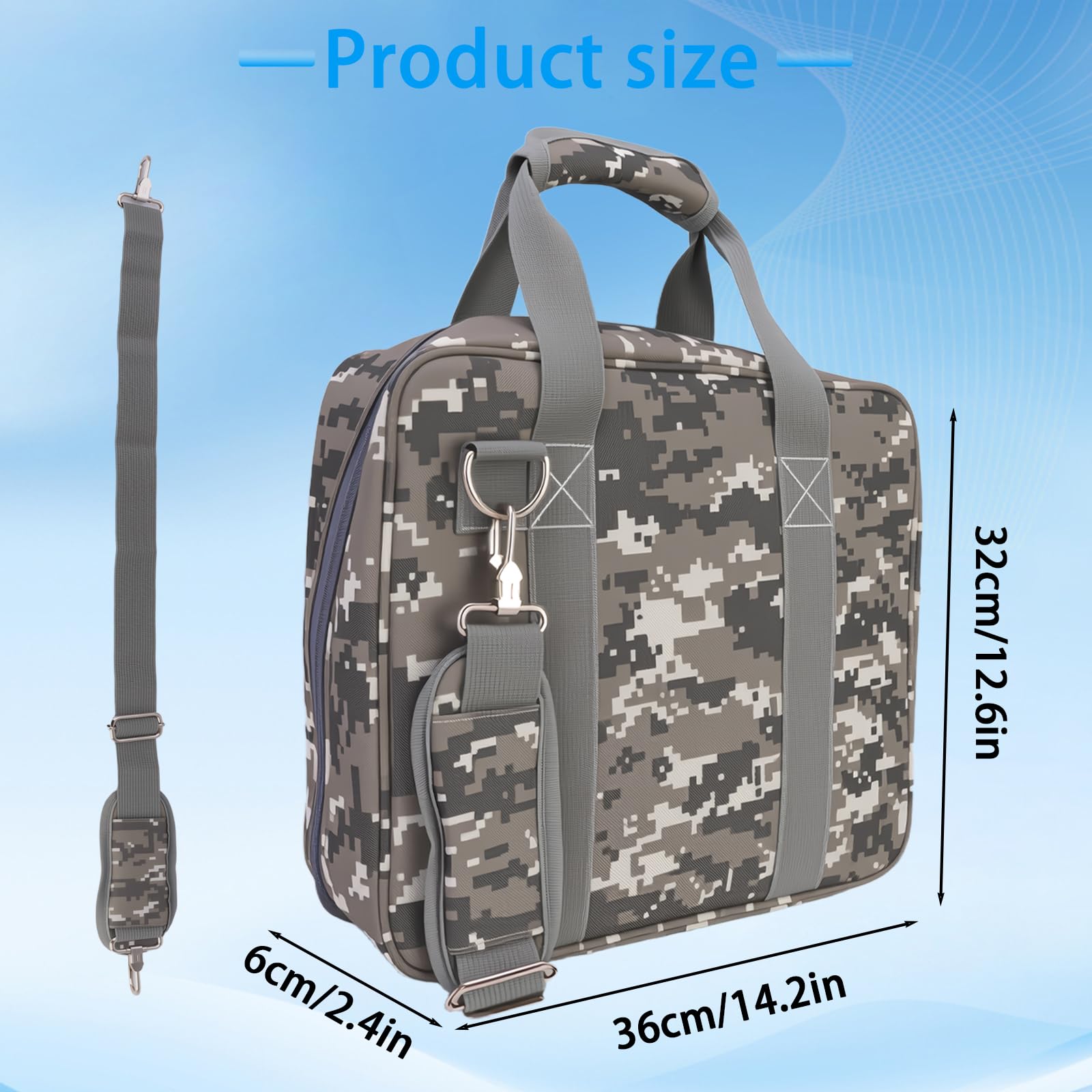RC GearPro Tragbare Tasche für Starlink Mini, Schultertasche Reise-Tragetasche passend für Starlink Mini Schüssel Zubehör, Netzteil, Ethernet-Kabel