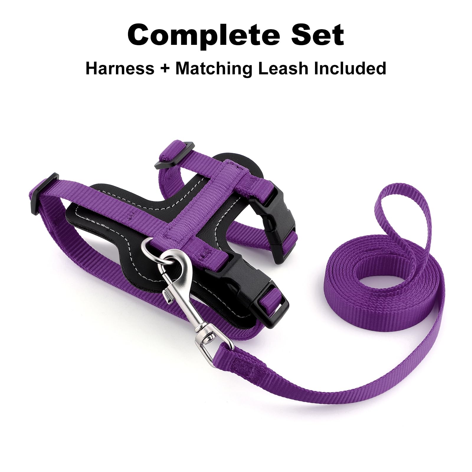 Plutus Pet Adjustable Cat Harness and Lead Set, Quick Release - Image 2