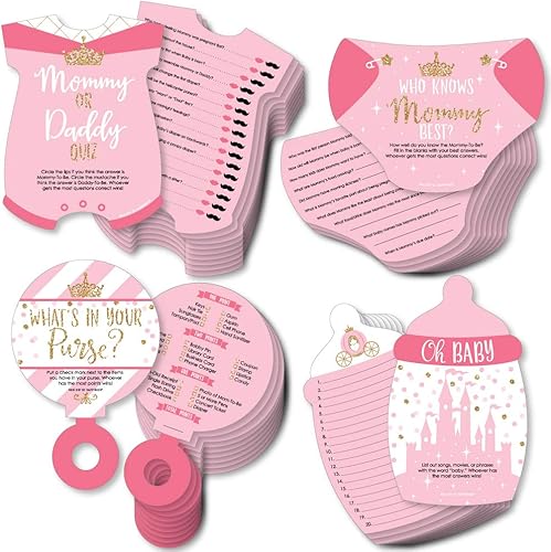 Miniatura 9 de Big Dot of Happiness Twinkle Twinkle Little Star - 4 juegos de baby shower - 10 tarjetas cada uno - Who knows Mommy Best, Mommy or Daddy Quiz,