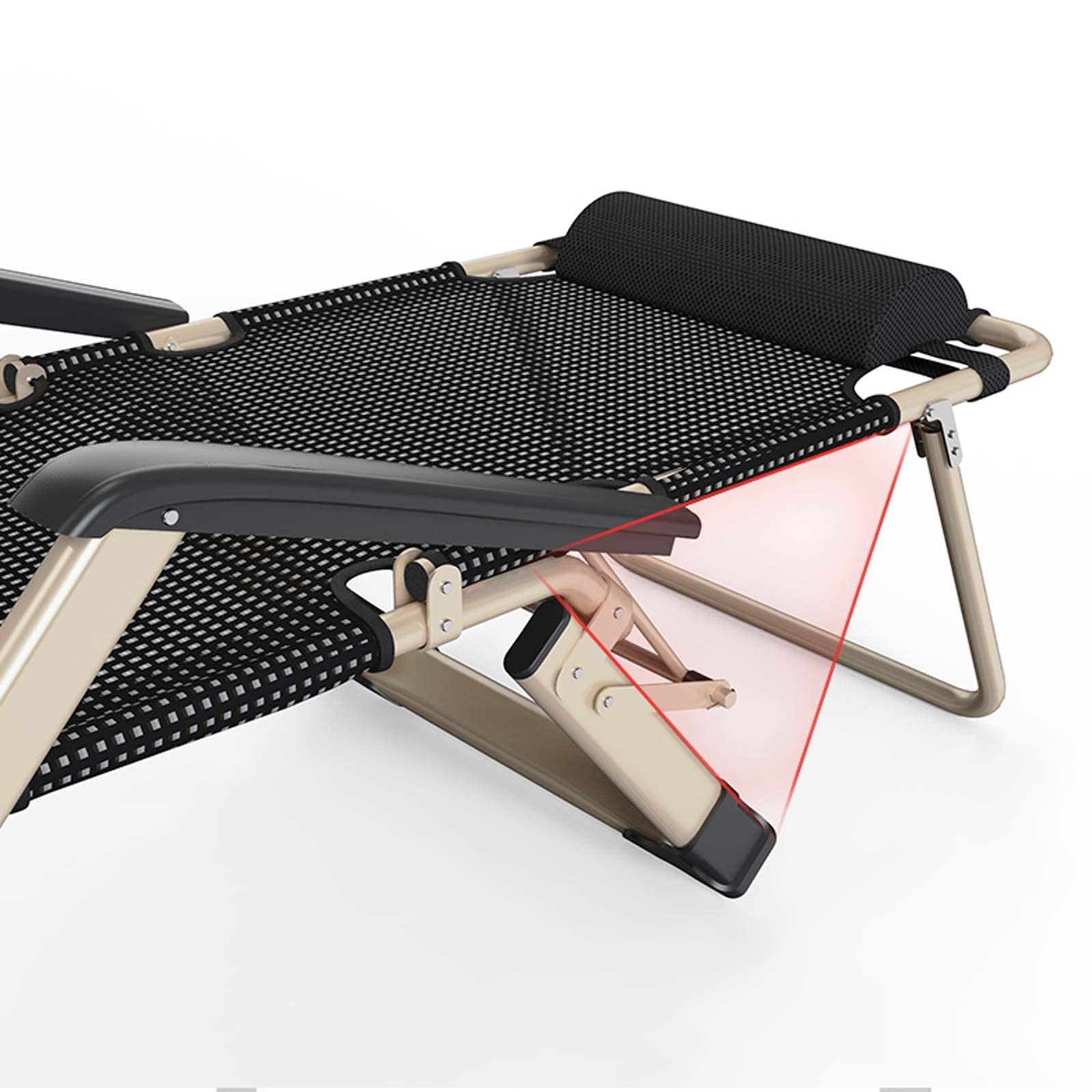 Sedia a sdraio extra large Zero Gravity per persone pesanti leggera reclinabile per giardino, spiaggia e prendere il sole, supporta fino a 300 kg