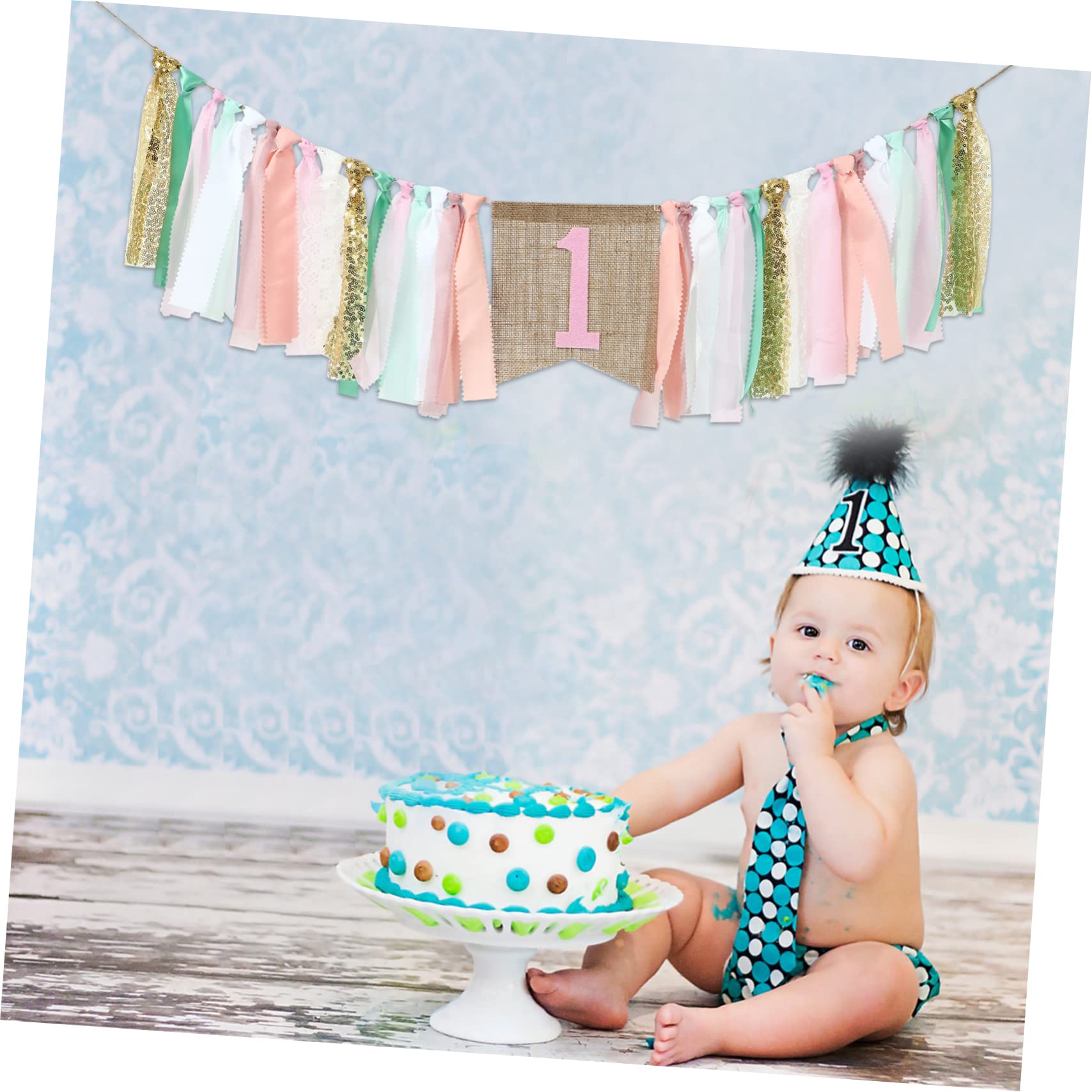 Toyvian 3pezzi Striscione Compleanno Per Decorazioni Feste Bandiera Per Compleanno Con Design Adorabile e Texture Raffinata Atmosfera Accogliente Per Foto e Celebrazioni Vivaci