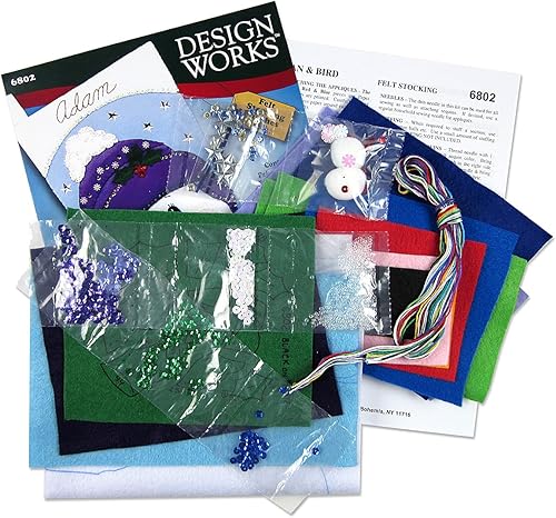 Miniatura 3 de Design Works Crafts Kit de medias de fieltro, varios