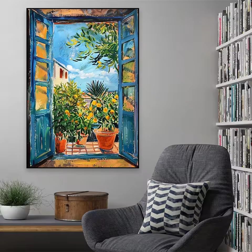 Vue côtière sur la mer Méditerranée avec cette toile Henri de salon