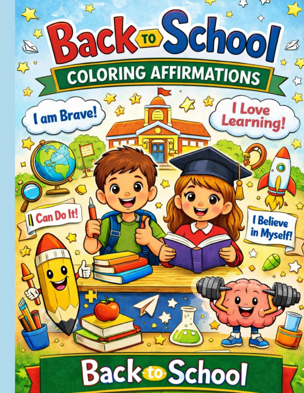 Back to School Coloring Affirmations: Positive Affirmations to Boost Confidence, Motivation & Mindfulness at School