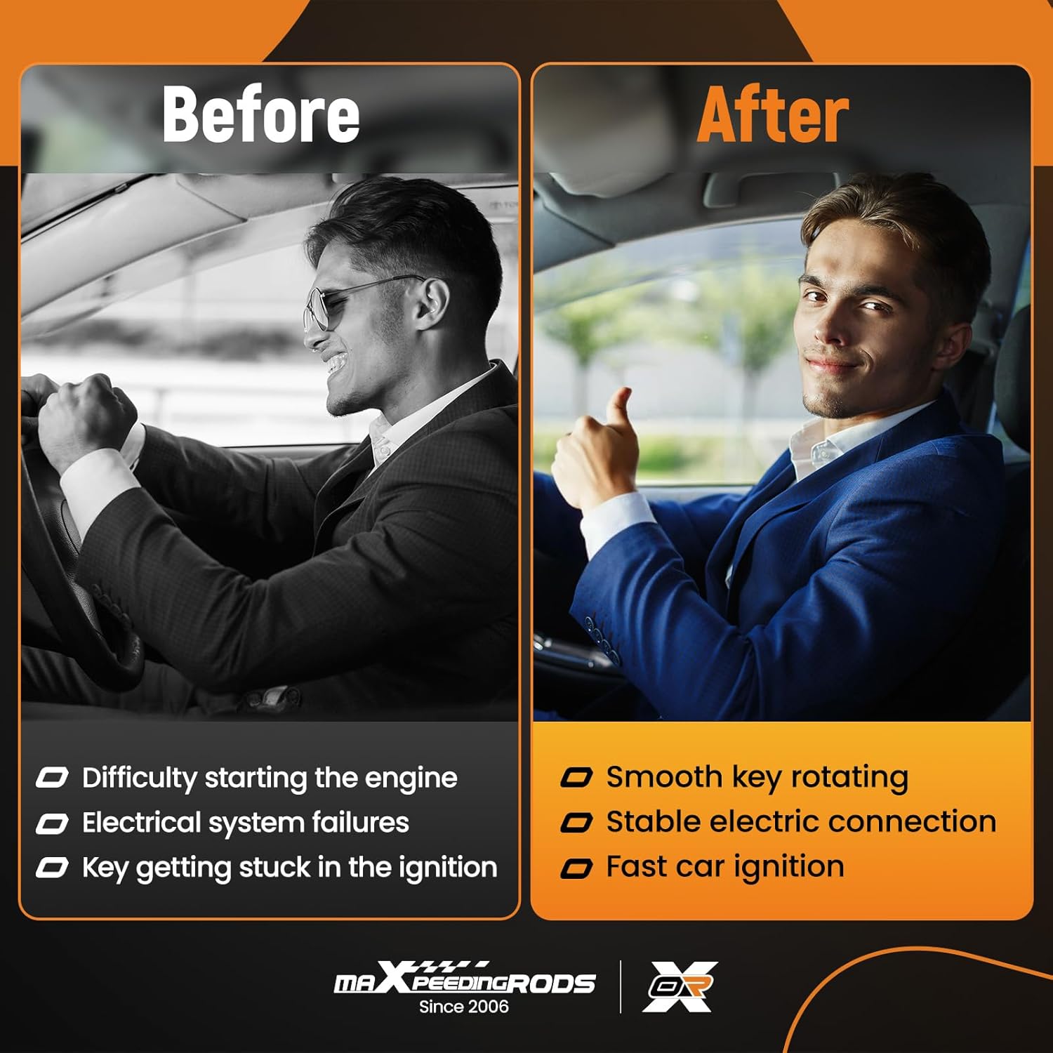 maXpeedingrods Ignition Lock Cylinder Housing & Switch Assembly Fits for Chevrolet Colorado, GMC Canyon, Hummer H3, H3T, Isuzu I-280/290/350/370, Replaces 15795321, 15795322, 15795324, 19149942