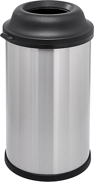 Amazon Basics Round Open-Top Rubbish Bin - 50 Litres