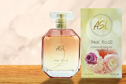 Miniatura 3 de ASL Pink Rose Perfume Eau de Parfum para mujer  Perfume en aerosol para mujer de 3.4 fl oz con fragancia dulce y sensual de larga duración