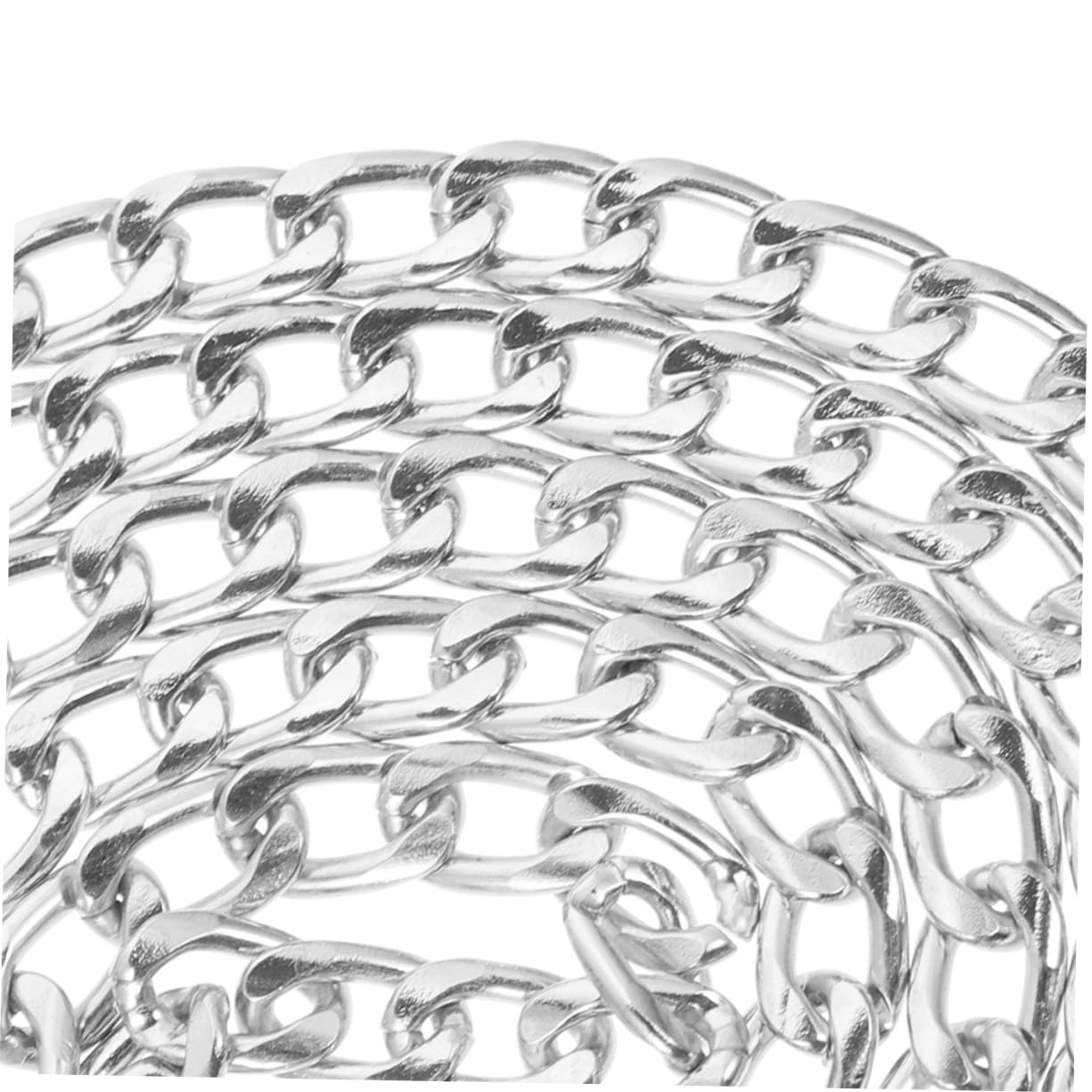 NOLITOY 8 Piezas Cadena de Reemplazo para Bolso, Cadena de Hierro Plana con Hebillas Metálicas, Compatible con Diferentes Estilos de Bolsos