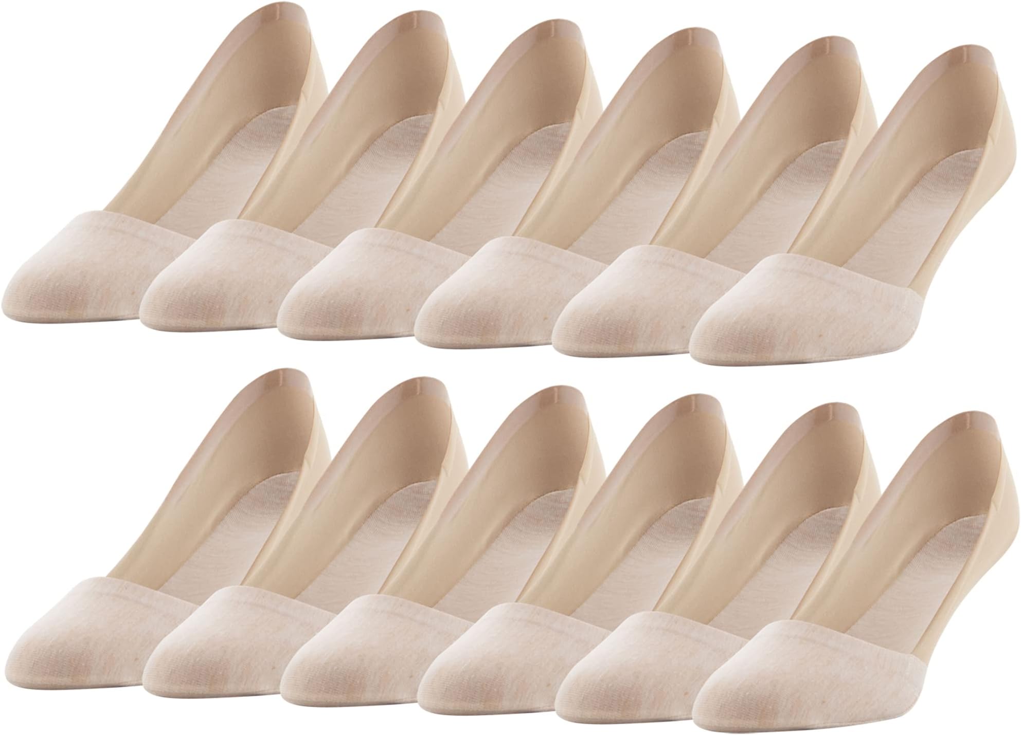 Women's Smooth Edge No Show Socks (Multipairs)