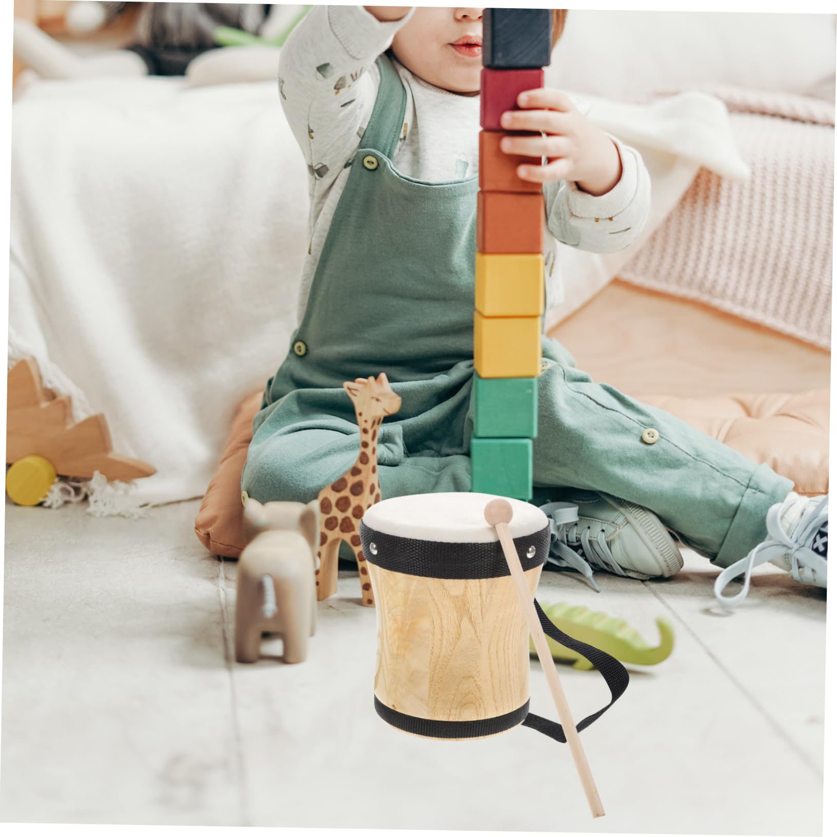 Instrumento de Percusión Infantil Mano Compacto y Ligero para Educación Musical Niñas Diseño Duradero con Pulsera para Fácil y Aprendizaje