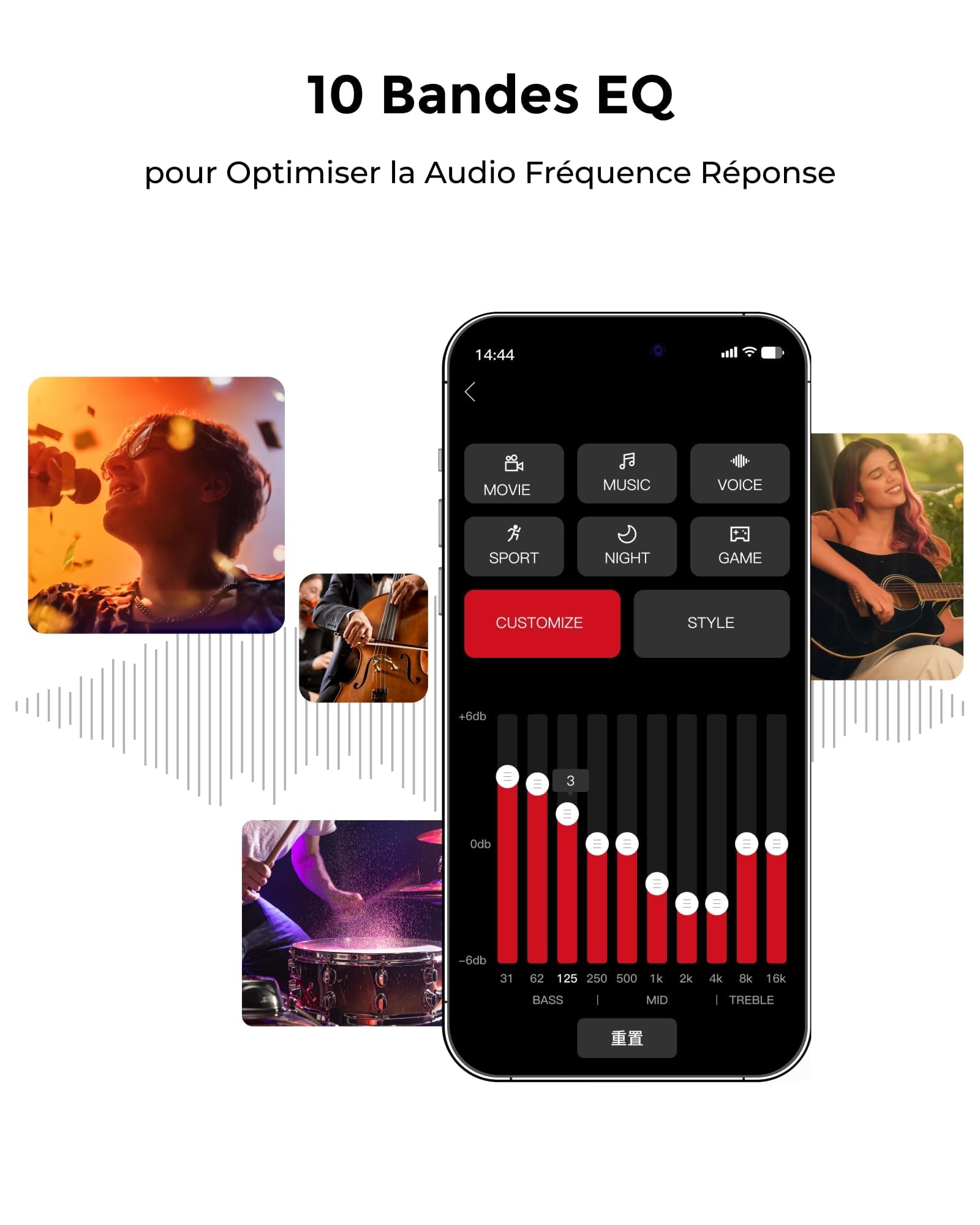 ULTIMEA 7.1 Canaux Barre de Son avec Dolby Atmos, Système de Son Surround avec 4 Haut-parleurs Surround, Barre de Son TV avec APP, Soundbar avec Caisson de Basses pour Home Cinéma, HDMI eARC, Aura A60