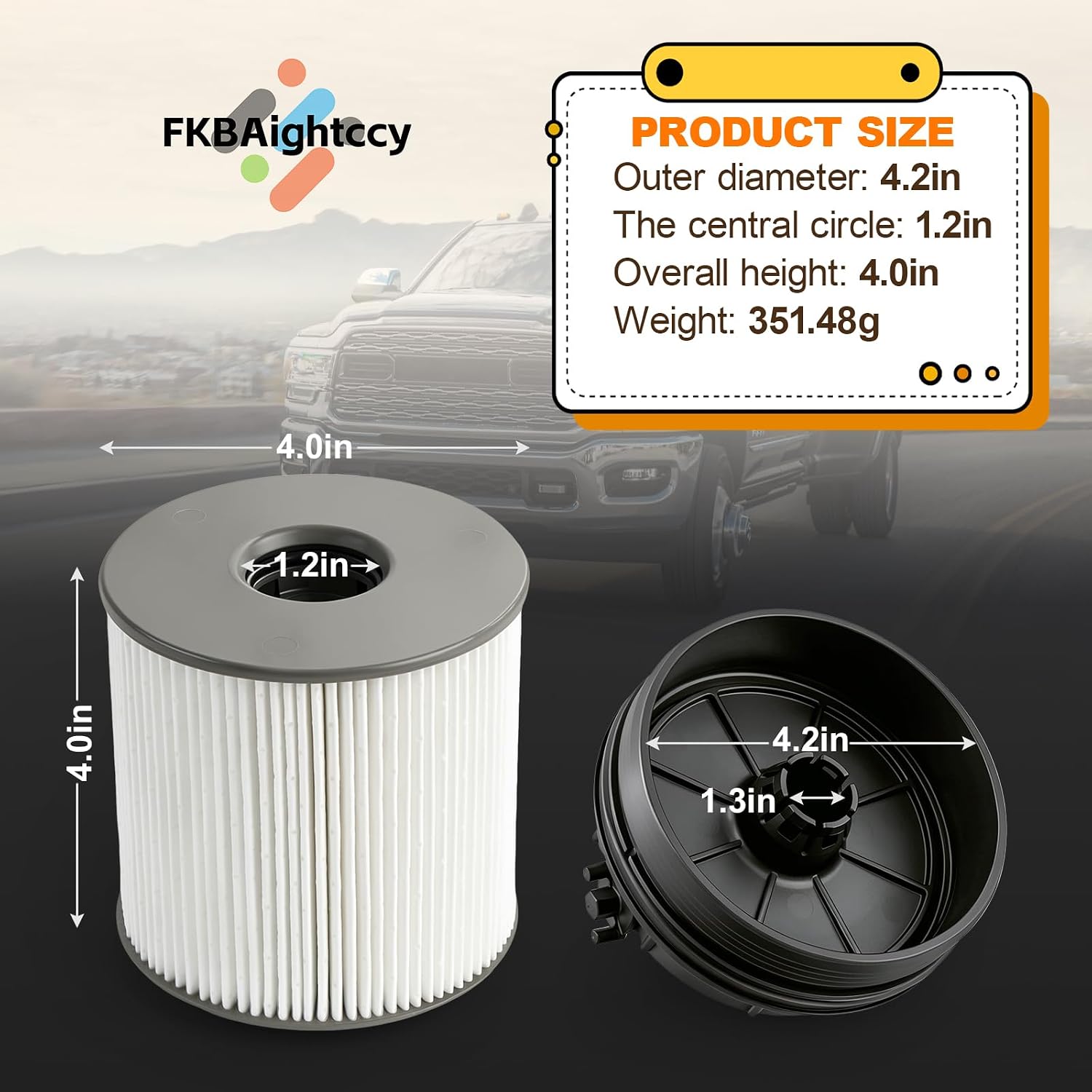 Fuel Filter Housing Cover Cap Compatible with 2020-2023 Dodge Ram 1500 3.0L