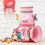 200 Pcs Colourful Wooden Beads, 12 mm Natural Wooden Beads with 3.5mm Hole Assorted Colour Round Painted Wood Beads Craft Beads for DIY Craft Bracelets Necklace Earring Jewellery Making